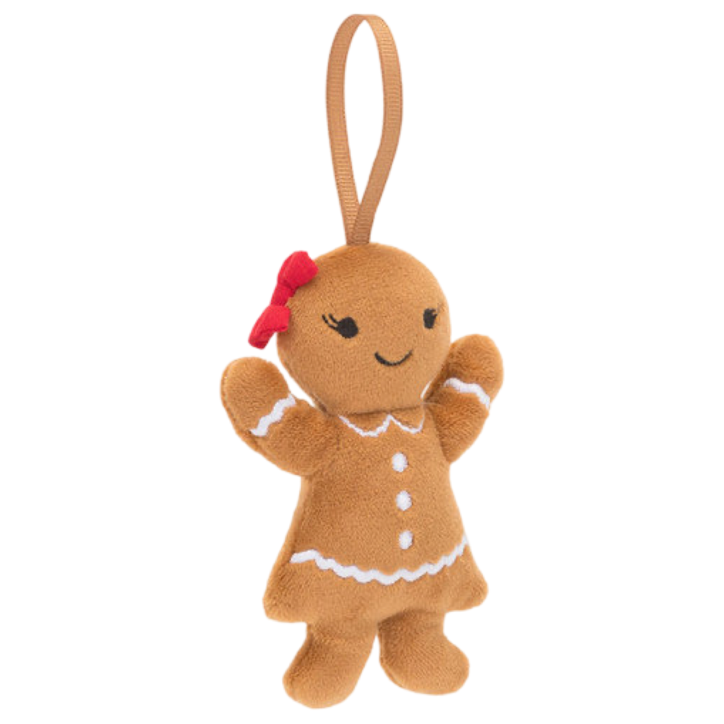 Jellycat Festive Folly Gingerbread Ruby Ornament