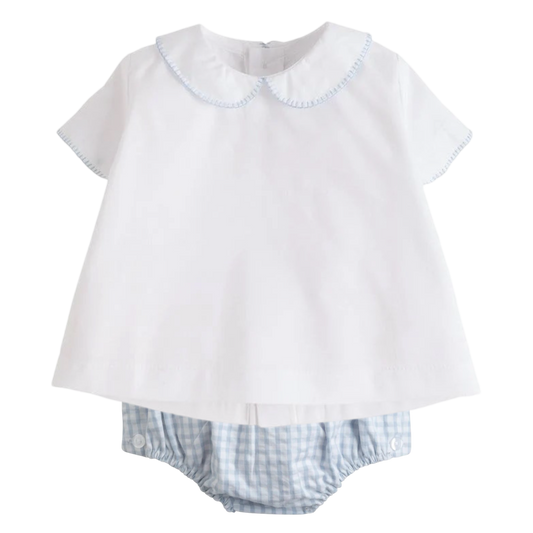 Whipstitch Diaper Set - Blue