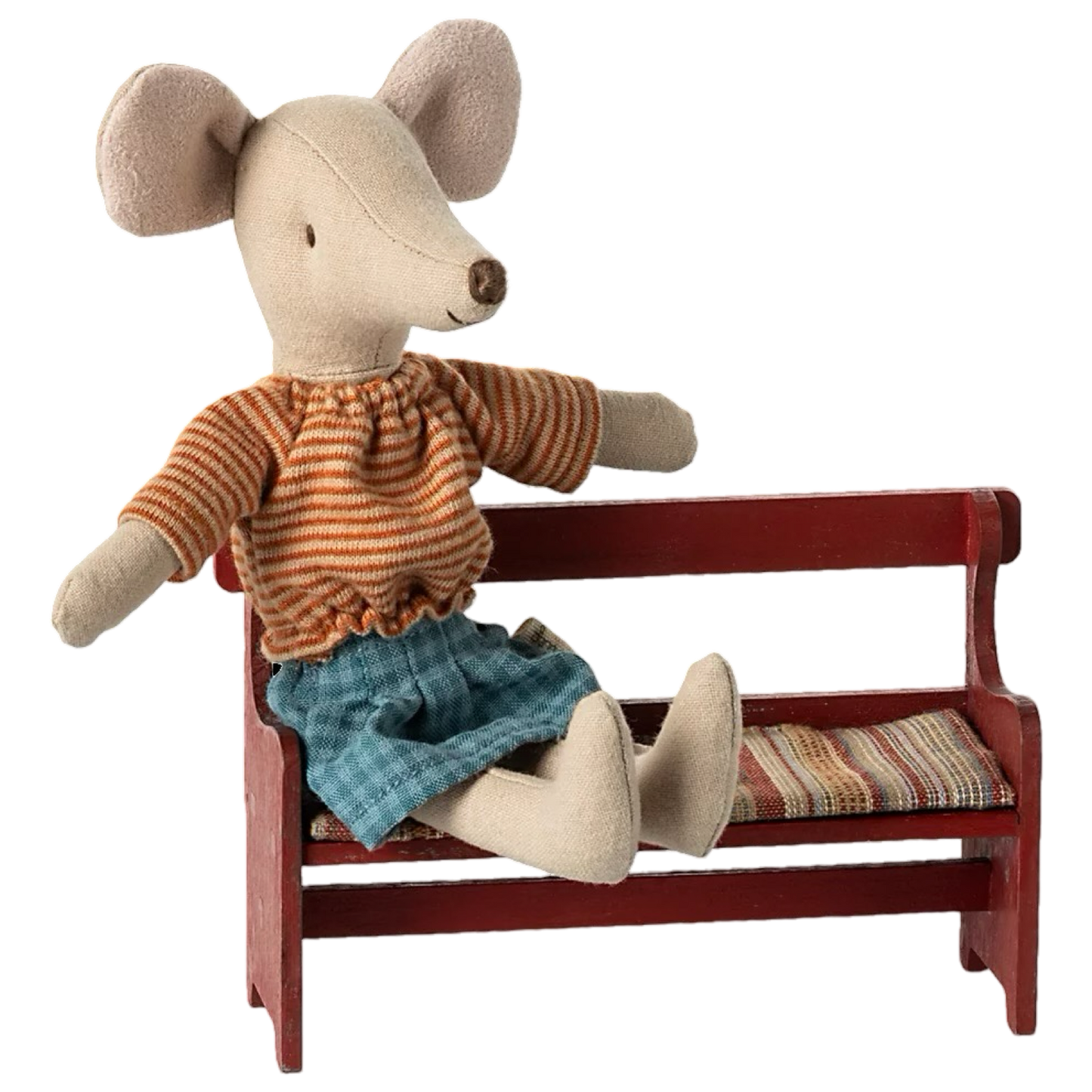 Maileg Mouse Bench - Red