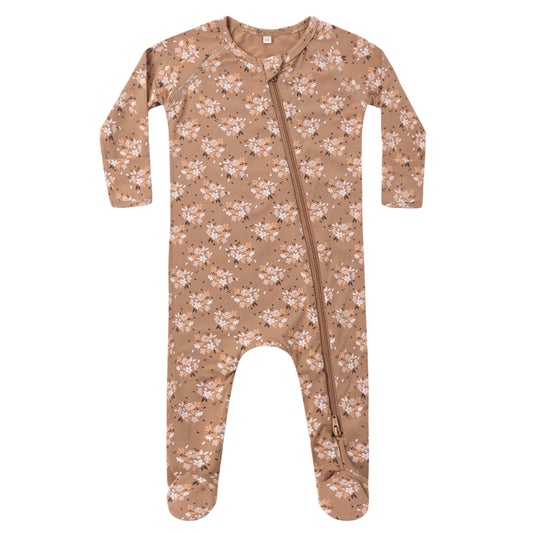 Bamboo Footie - Fall Floral