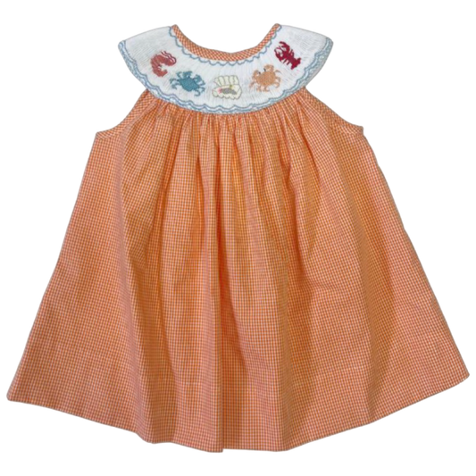 Smocked Dress - Shellfish
