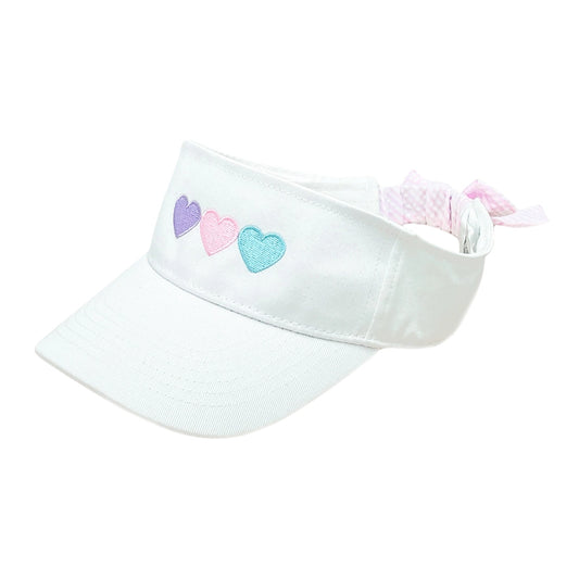 Bow Visor - Pastel Heart