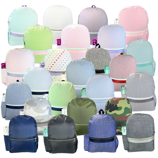 Mint Medium Backpack - Pockets