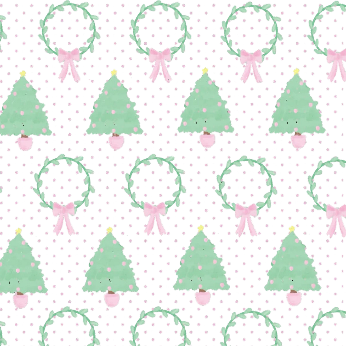 Lullaby Set Mother May I Dress - Pink Christmas Tree