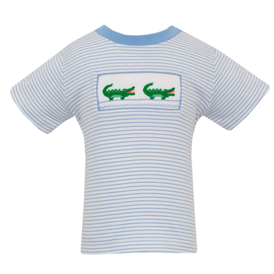 Smocked Tee - Alligator