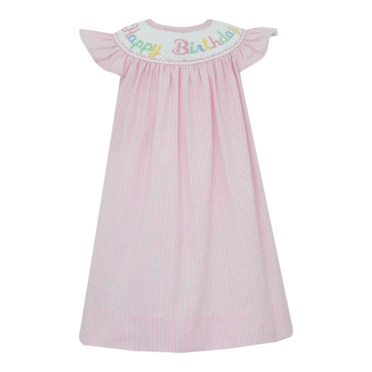 Smocked Dress - Happy Birthday