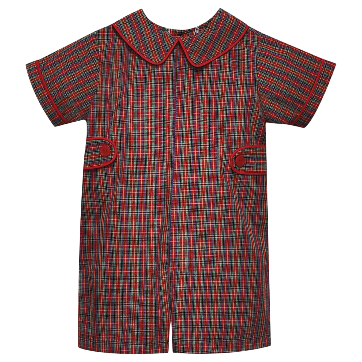 Williams Romper - Red Plaid