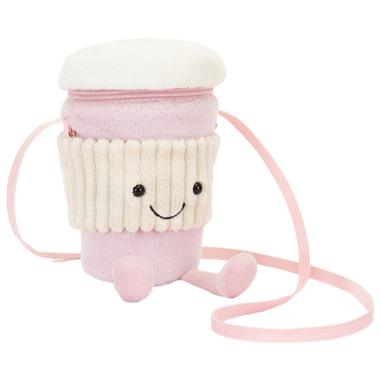 Jellycat Purse - Pink Coffee