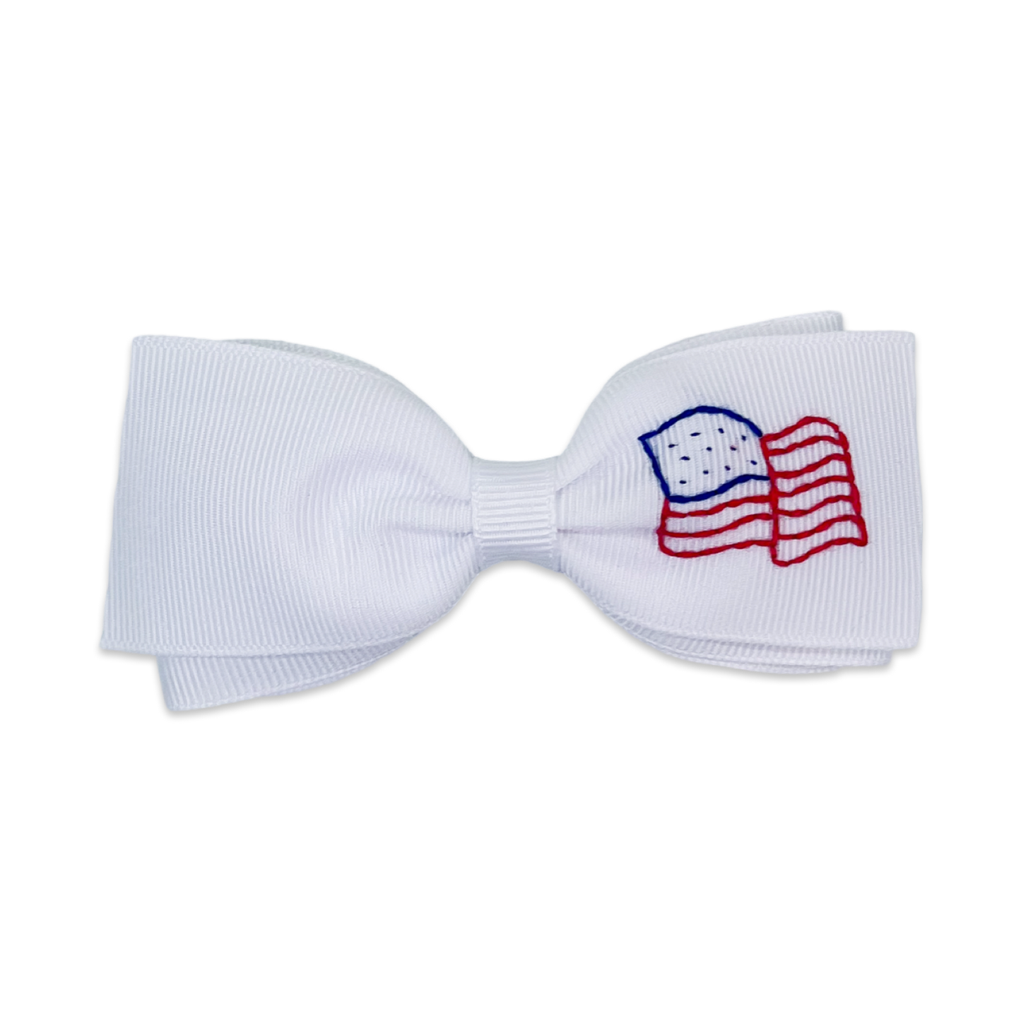 WW Embroidered Clip Bow