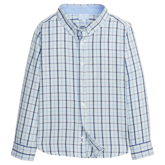 Little English Button Down - Blue Ridge Plaid