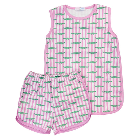 Short Set - Bayou Kids Pink