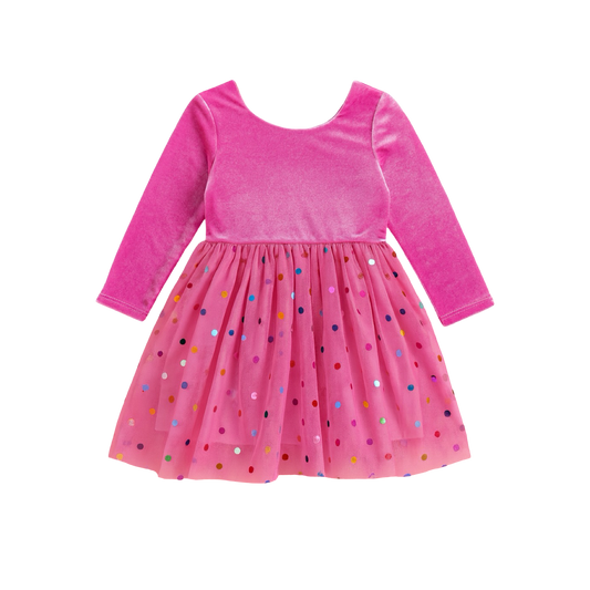 Gwen Dress - Bubblegum Confetti