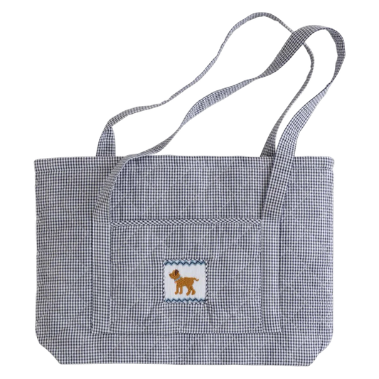 Little English Tote Bag - Navy Lab