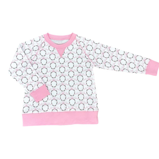 James & Lottie Sidney Sweatshirt - Pink Wreath