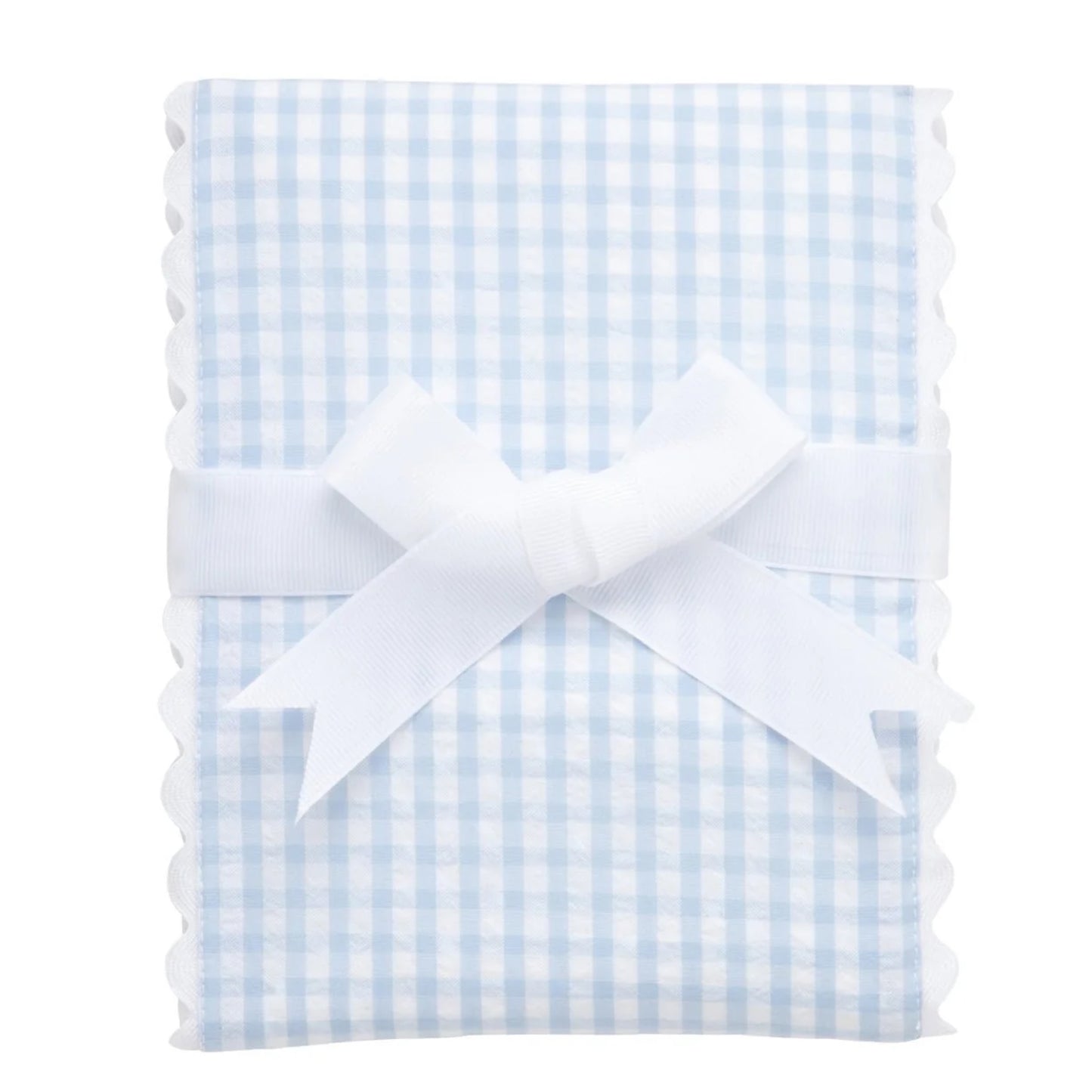 Fancy Fabric Burp Cloth - Big Check