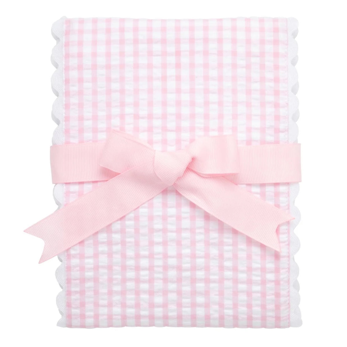 Fancy Fabric Burp Cloth - Big Check