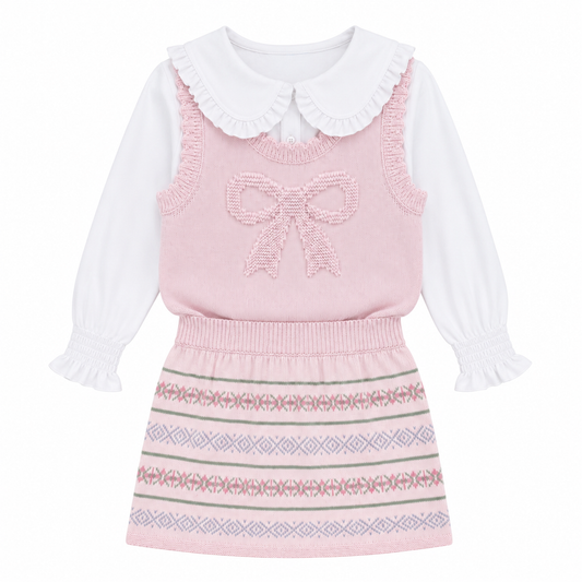 Fair Isle Skirt Set