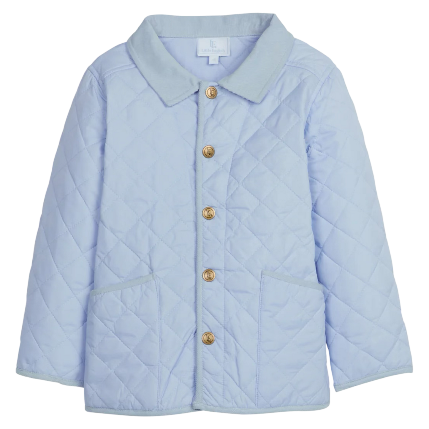 Little English Classic Quilted Jacket - Light Blue