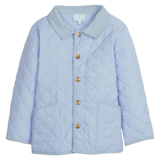 Little English Classic Quilted Jacket - Light Blue