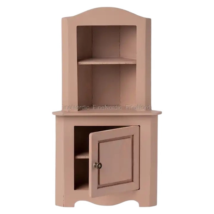 Miniature Corner Cabinet - Rose
