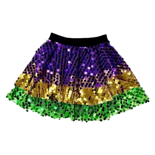 Sequin Skort - Mardi Gras