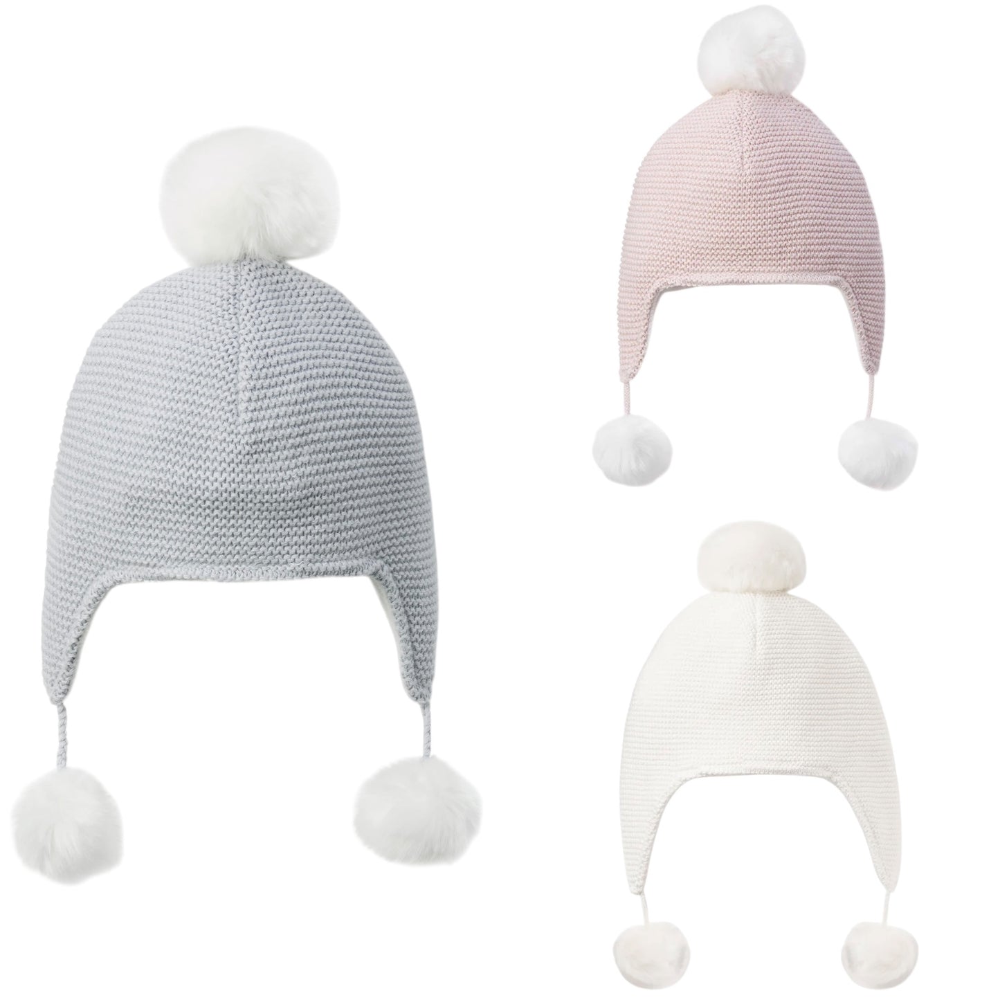 Pom Pom Baby Hat