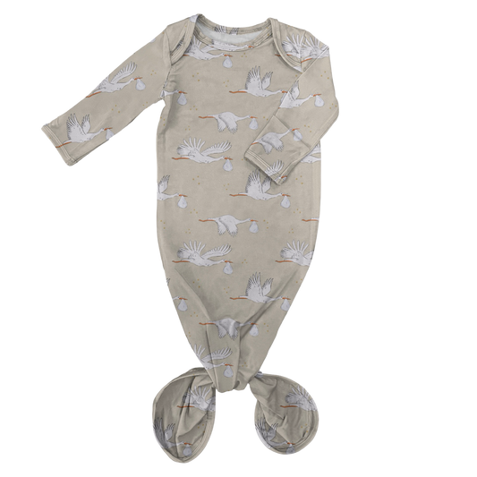 Knotted Gown - Stork
