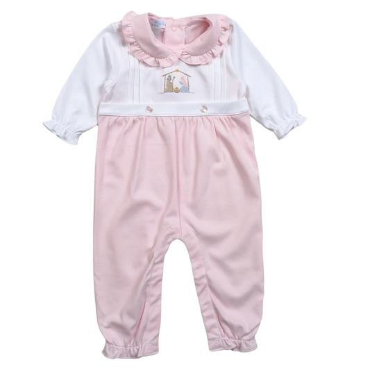 Loren Romper - Pink Nativity