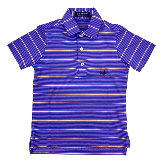 Performance Polo - Purple/Gold