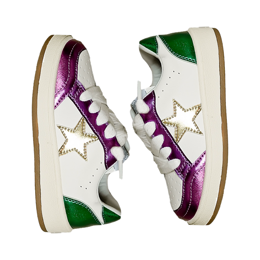 Belle Cher Metallic Sneaker - Mardi Gras