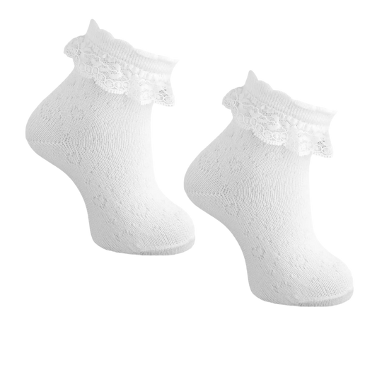 Lace Socks - White