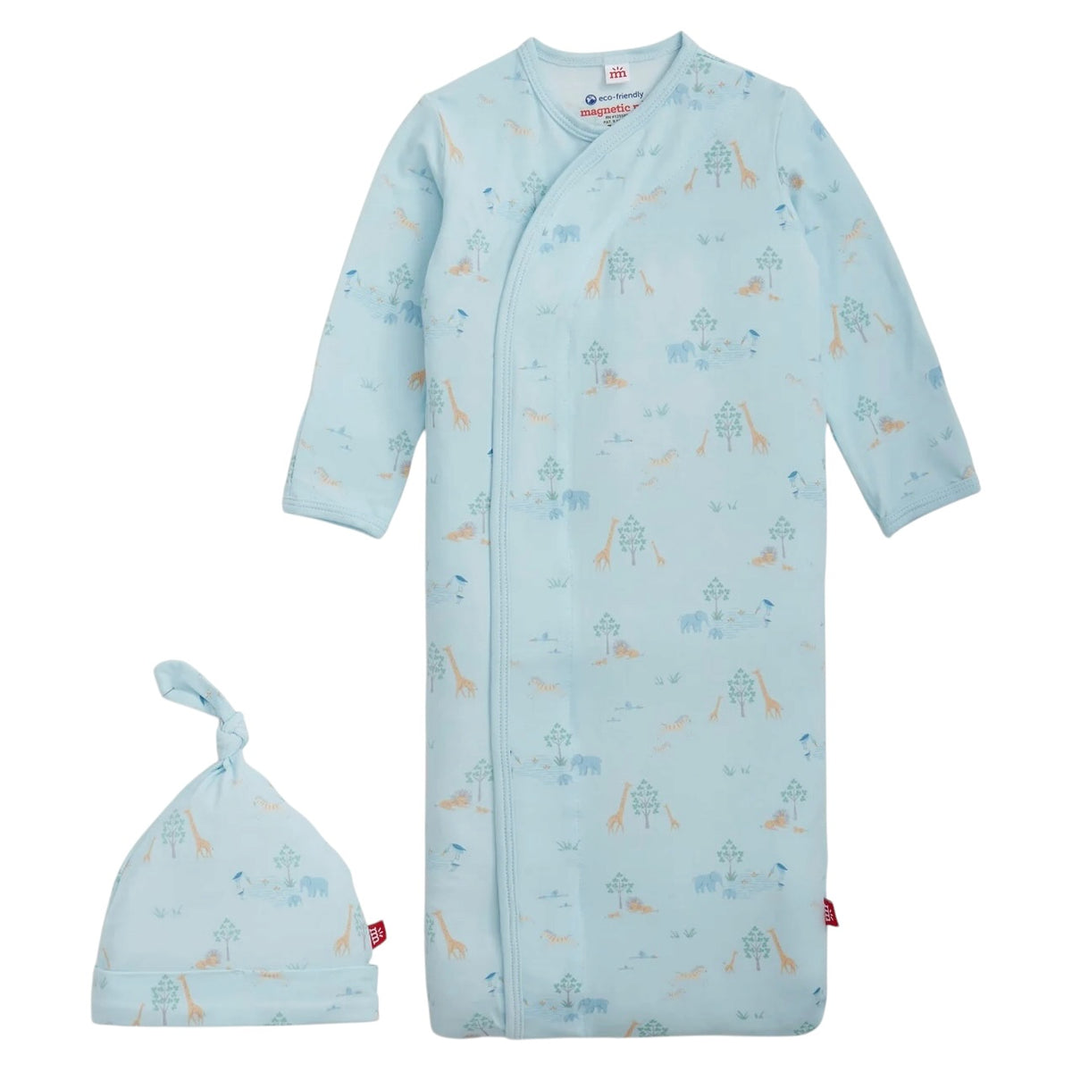 Magnetic Gown + Hat - Safari Blue