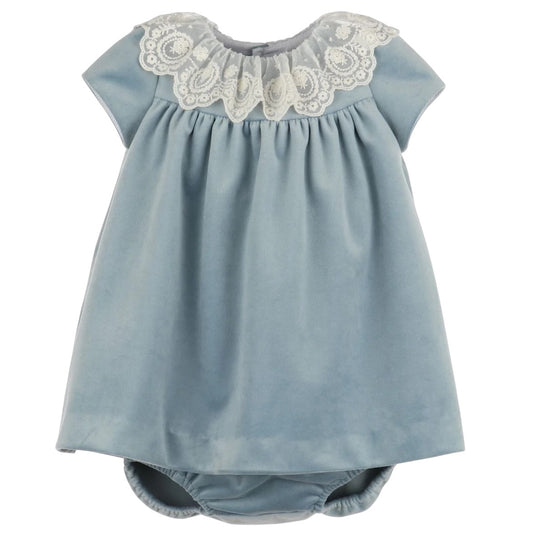 Velvet Float Dress - Blue