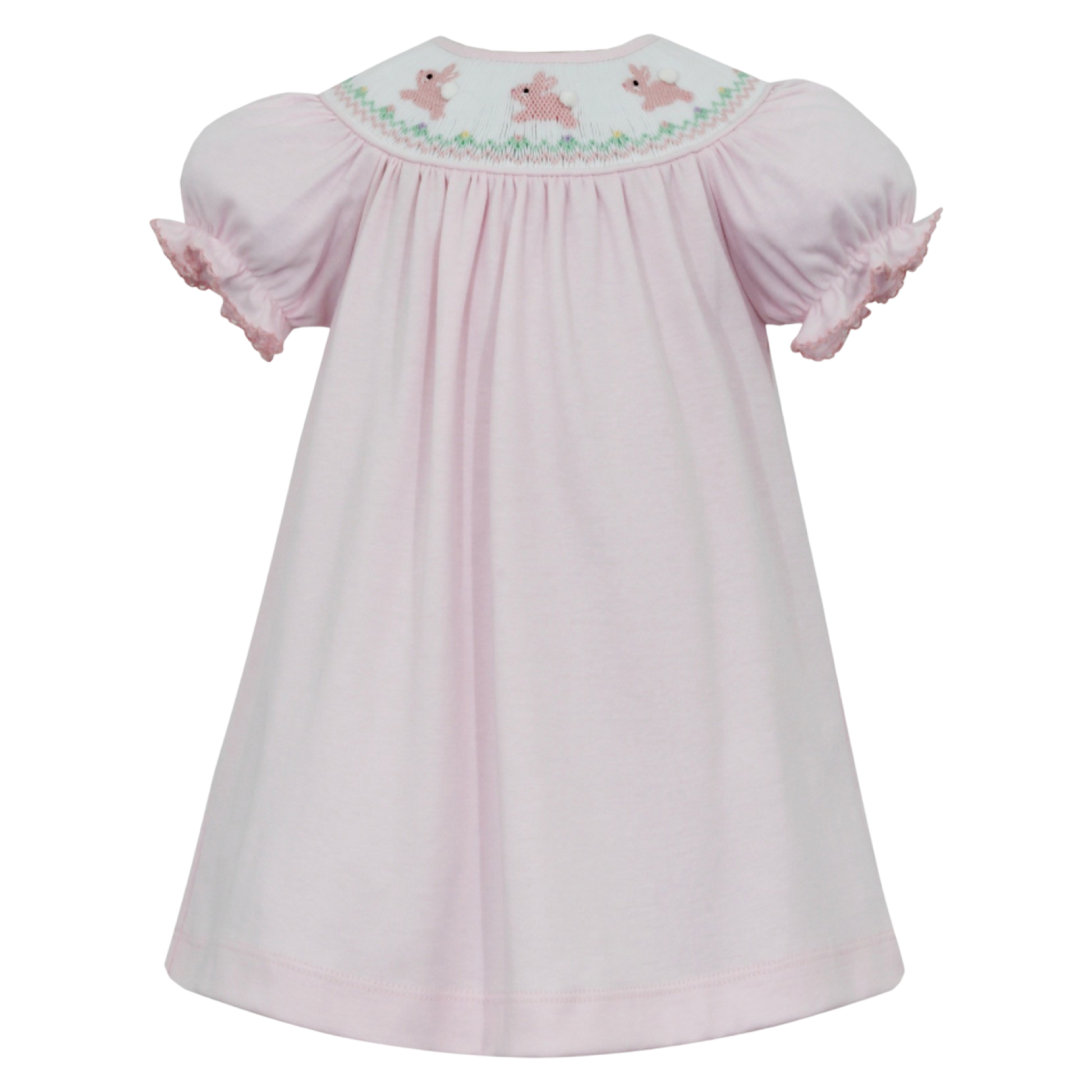Smocked Knit Dress - Bunnies Smocked Knit Dress - Bunnies
