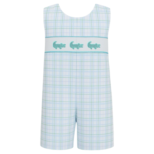 Ethan Smocked Jon Jon - Gator
