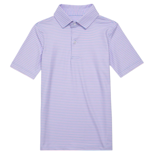 Performance Polo - Blue/Pink
