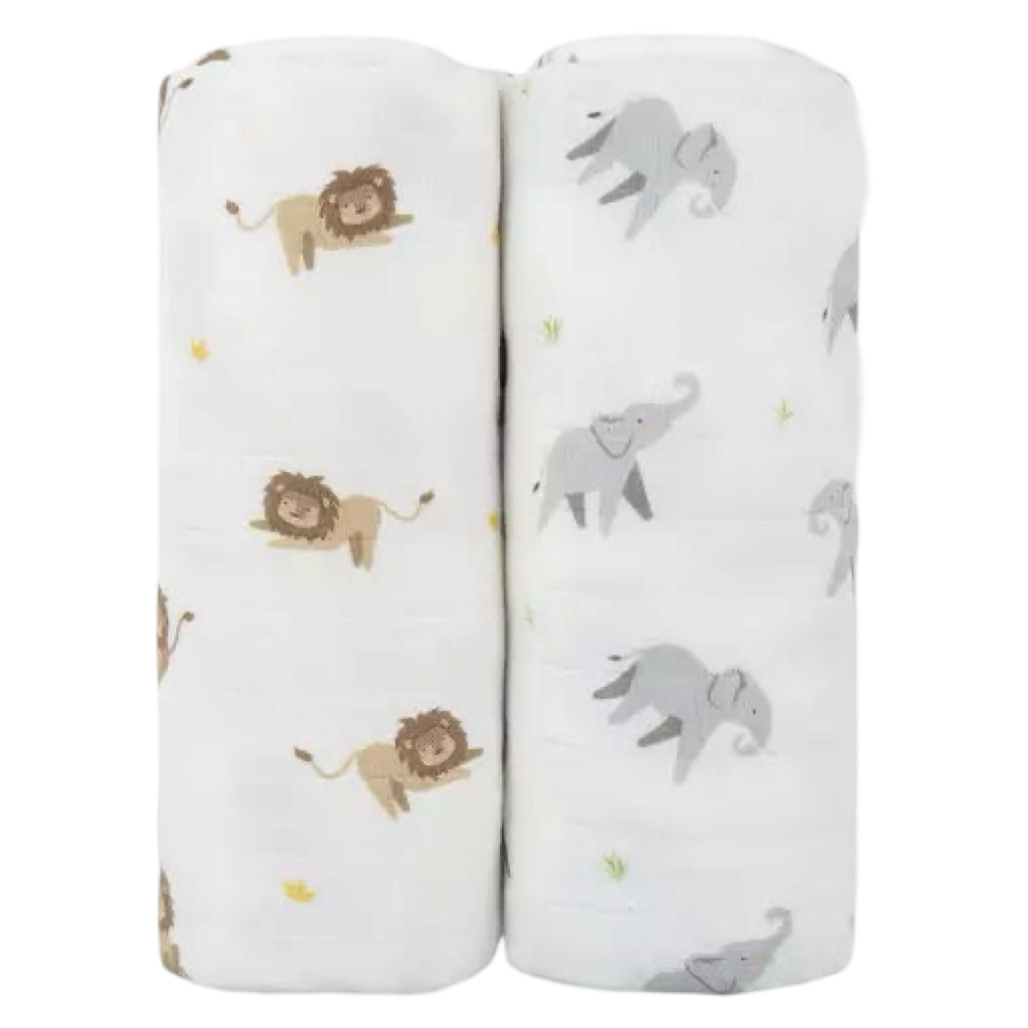 BBL Swaddle Set - Lion & Elephant