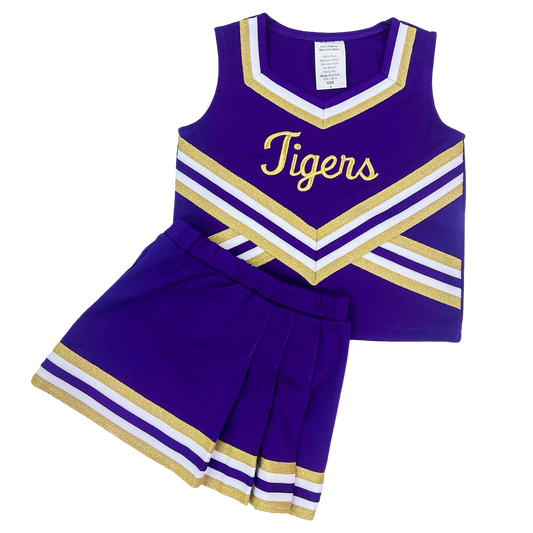 LSU 2 PC Cheer - Metallic Purple