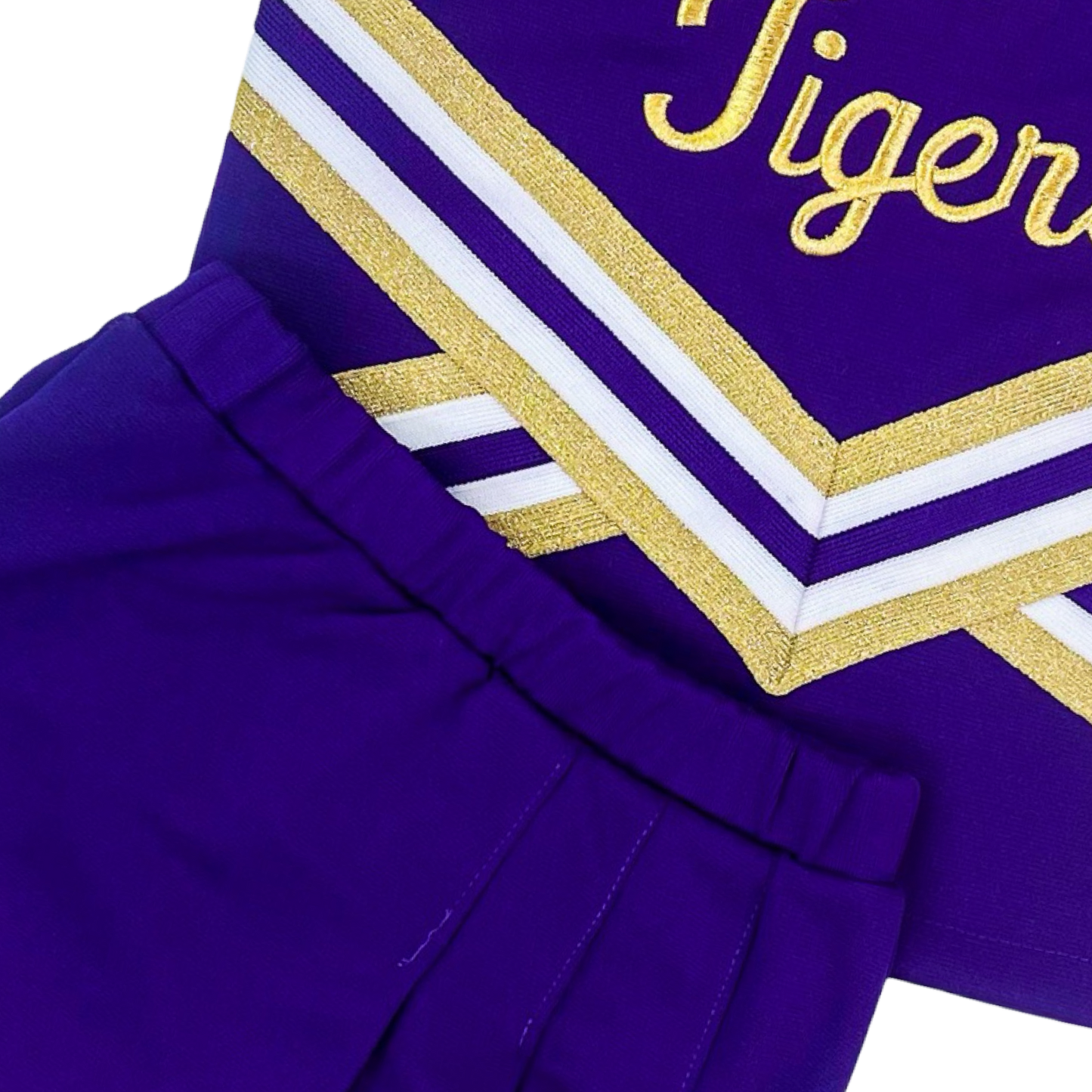 LSU 2 PC Cheer - Metallic Purple