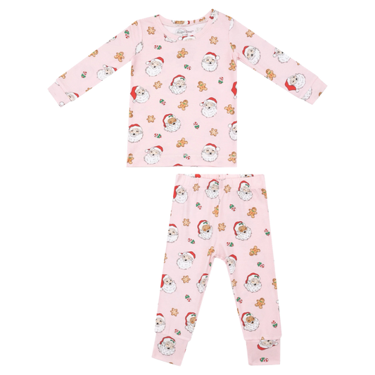 AD LS Loungewear - Vintage Santa Pink