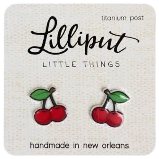 LP Earring - Cherry