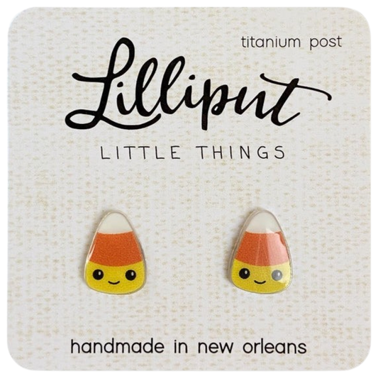 LP Earring - Candy Corn