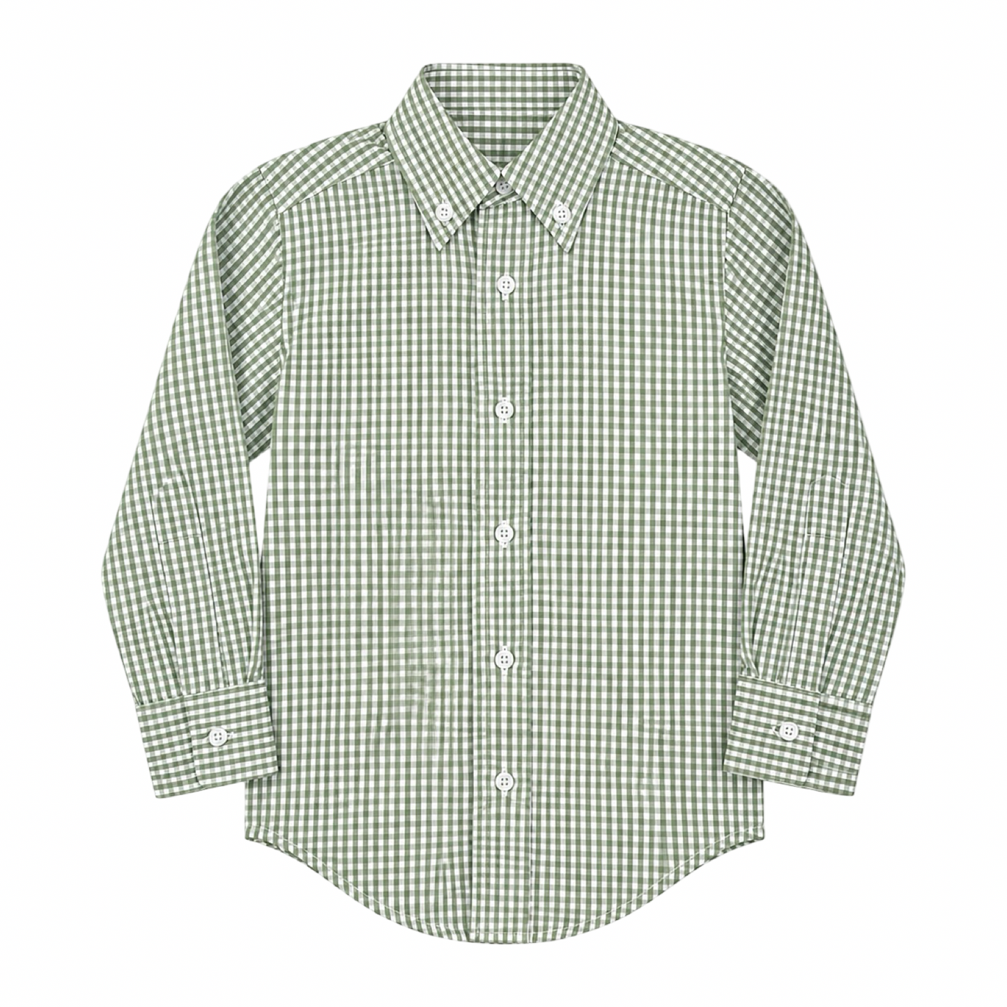 Gingham Button Down - Sage