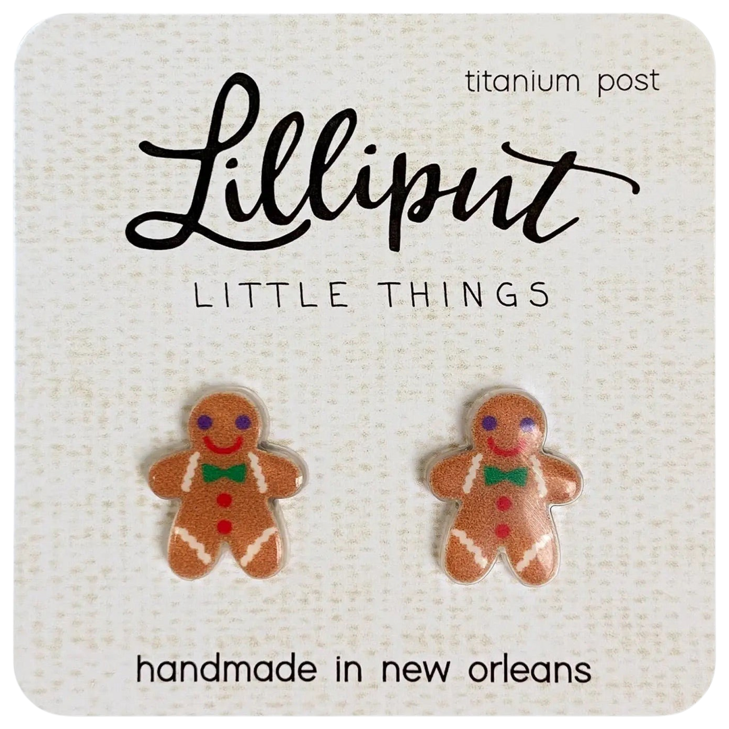 LP Earring - Gingerbread