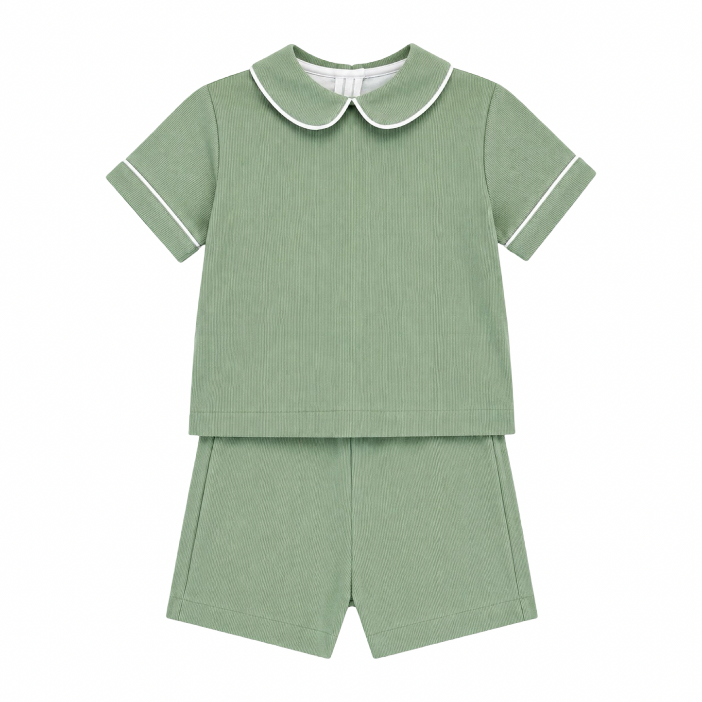 Corduroy Short Set - Sage