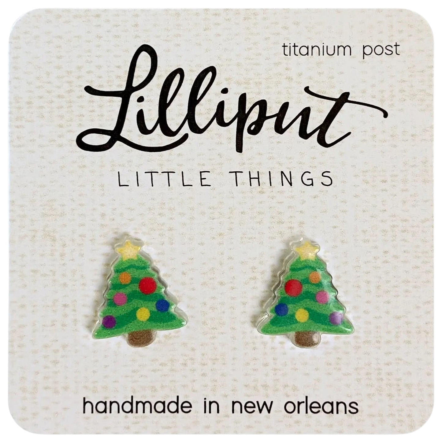 LP Earring - Christmas Tree