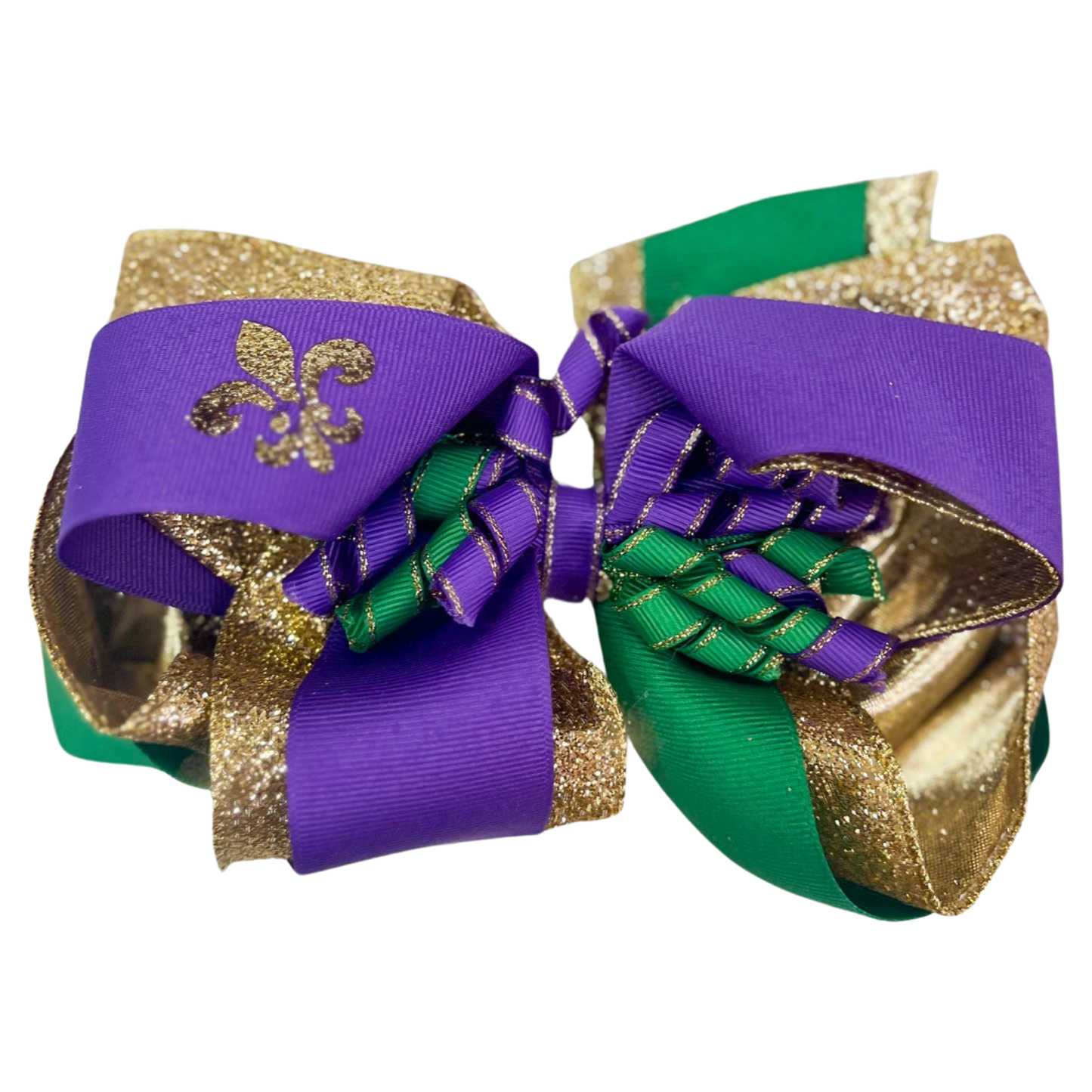 WO Cutout Bow - Mardi Gras