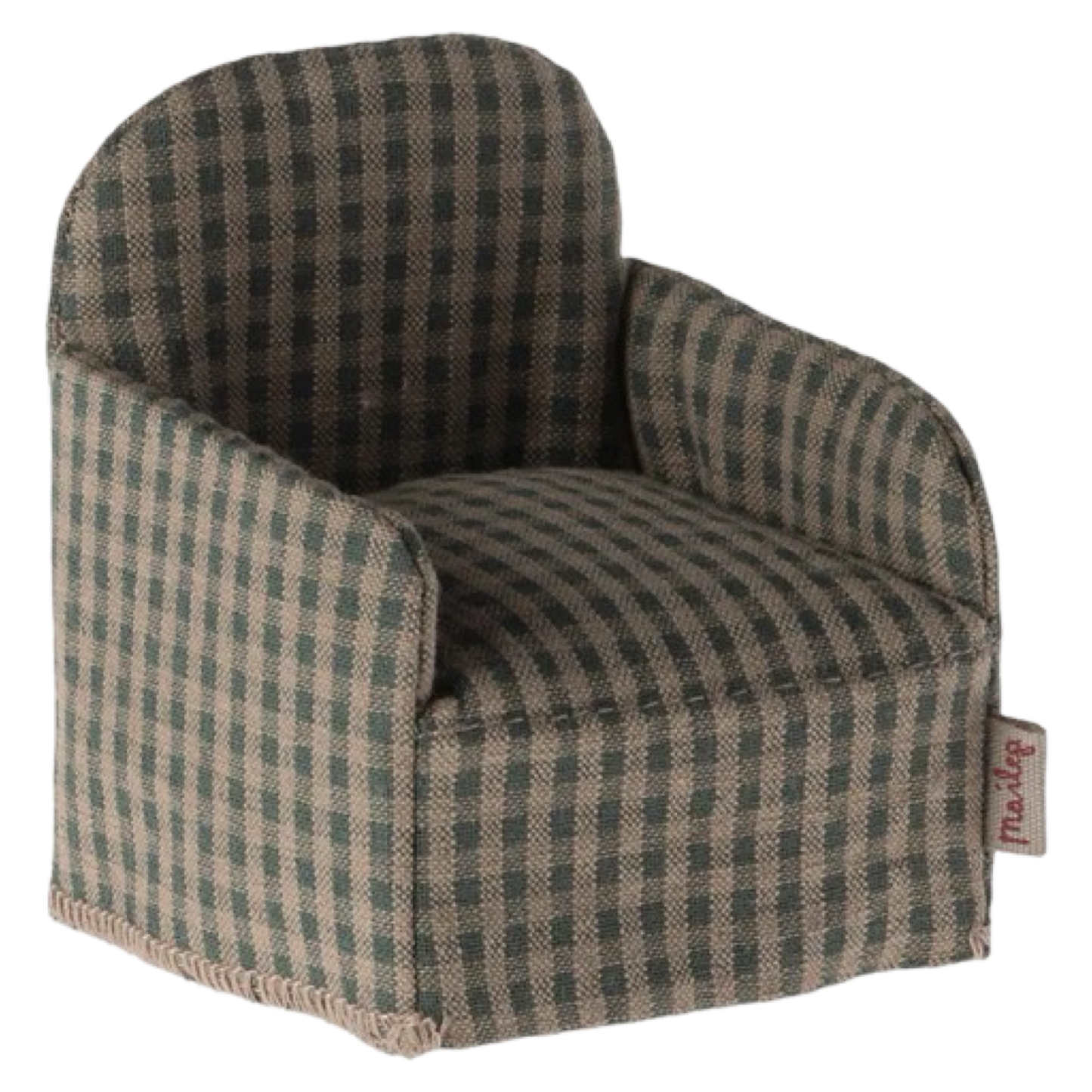 Maileg Mouse Chair - Green Checker