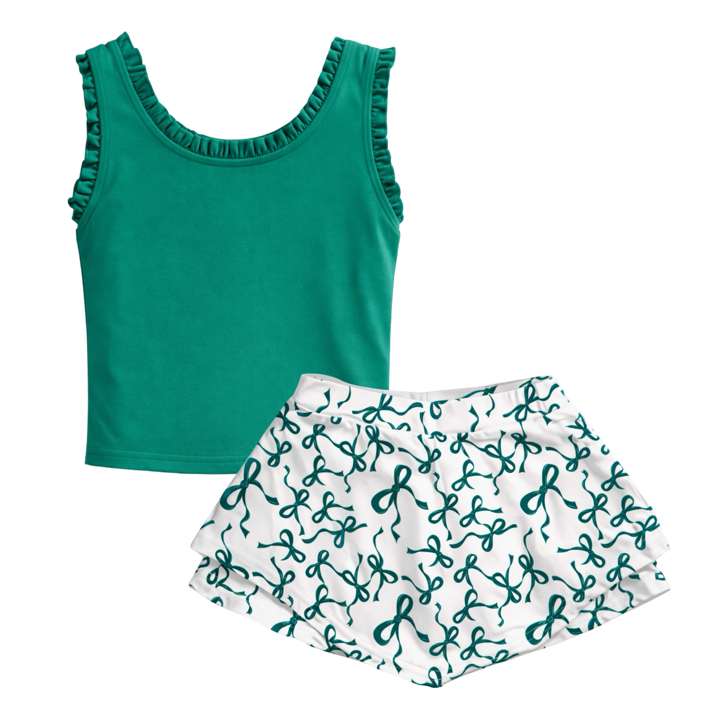 Activewear Skirt Set - Masters Green Top