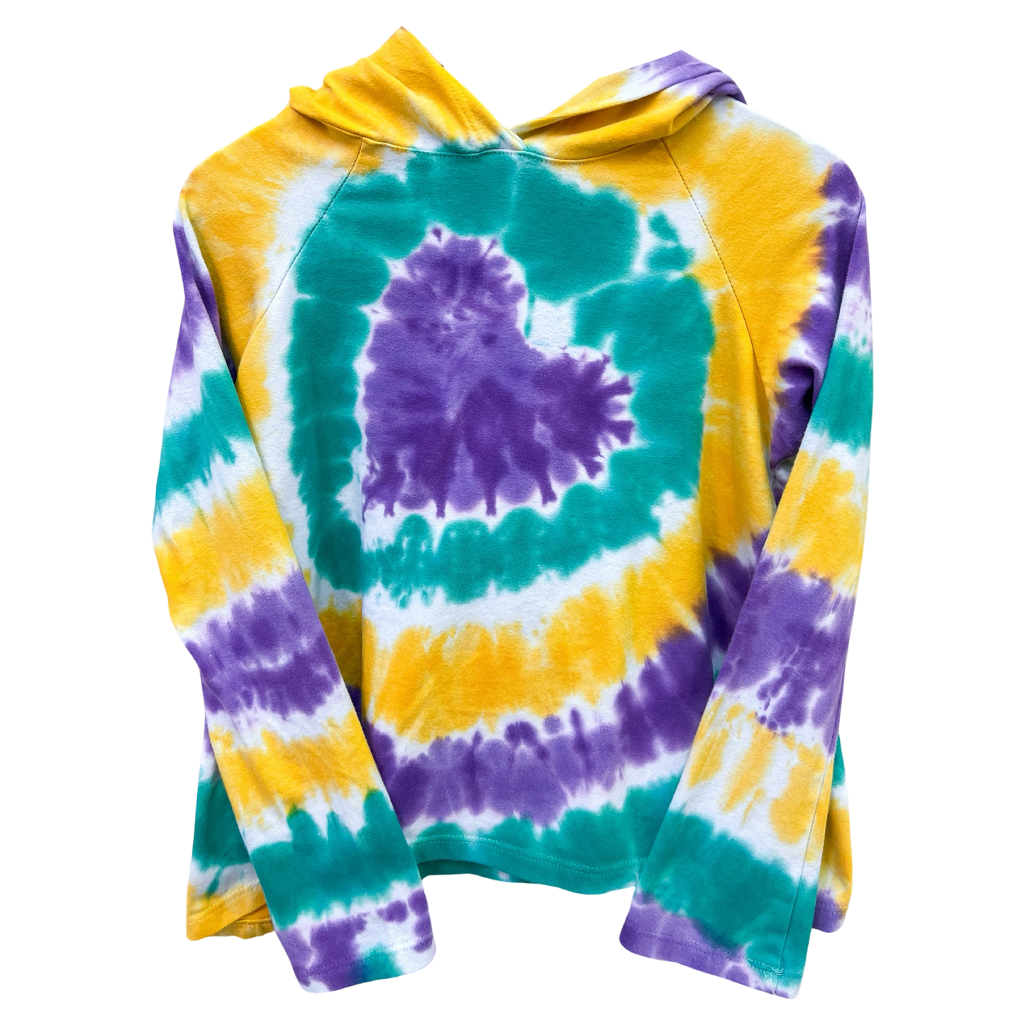 ER LS Hooded Top - Mardi Gras Heart